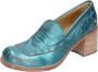 Moma Vintage Leder Loafers Green Dames - Thumbnail 5