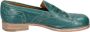 Moma Vintage Leder Loafers Green Dames - Thumbnail 3