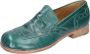 Moma Vintage Leder Loafers Green Dames - Thumbnail 5