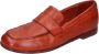 Moma Vintage Leren Loafers voor Vrouwen Orange Dames - Thumbnail 5