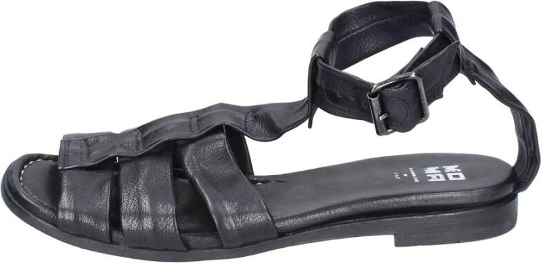 Moma Vintage Leren Sandalen voor Vrouwen Black Dames