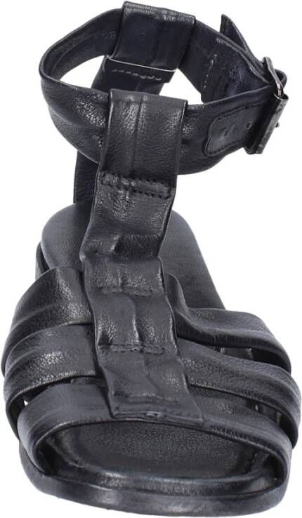 Moma Vintage Leren Sandalen voor Vrouwen Black Dames