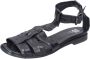 Moma Vintage Leren Sandalen voor Vrouwen Black Dames - Thumbnail 5
