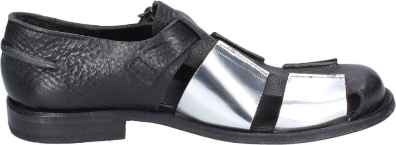 Moma Vintage Leren Sandalen voor Vrouwen Black Dames