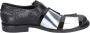 Moma Vintage Leren Sandalen voor Vrouwen Black Dames - Thumbnail 3