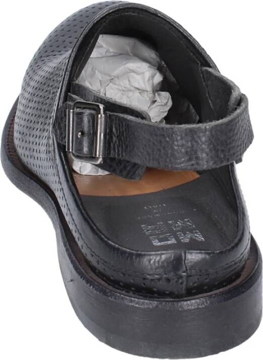 Moma Vintage Leder Sandalen Black Dames