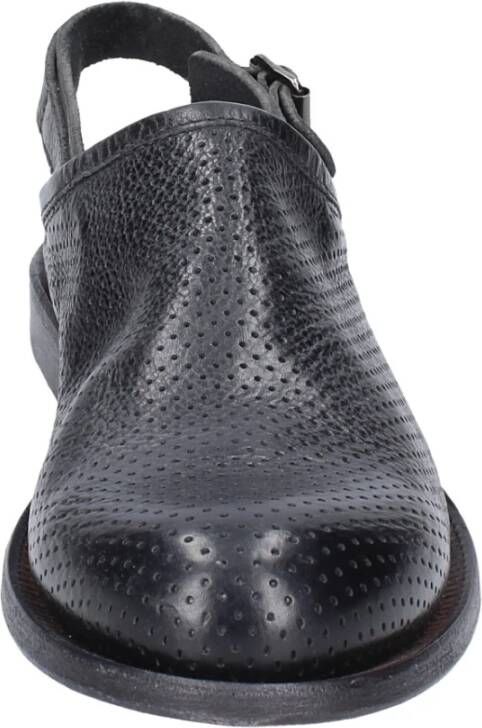 Moma Vintage Leder Sandalen Black Dames