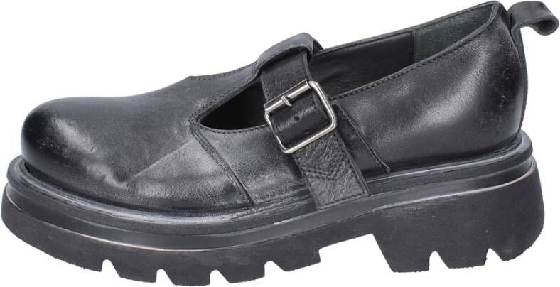 Moma Vintage Leren Sandalen voor Vrouwen Black Dames