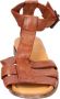 Moma Vintage Leren Sandalen voor vrouwen Brown Dames - Thumbnail 4