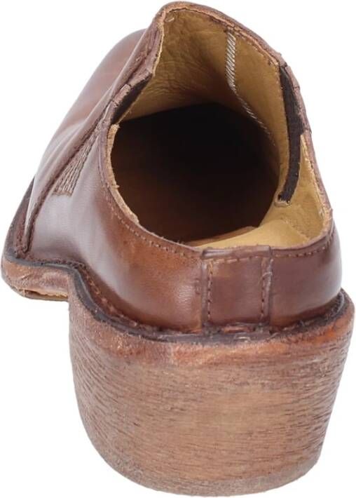 Moma Vintage Leder Sandalen Brown Dames