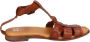 Moma Vintage Leren Sandalen voor Vrouwen Brown Dames - Thumbnail 3