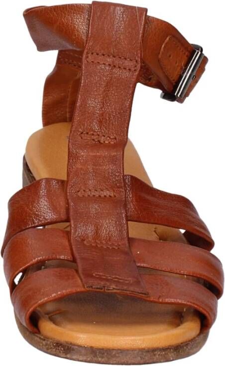 Moma Vintage Leren Sandalen voor Vrouwen Brown Dames