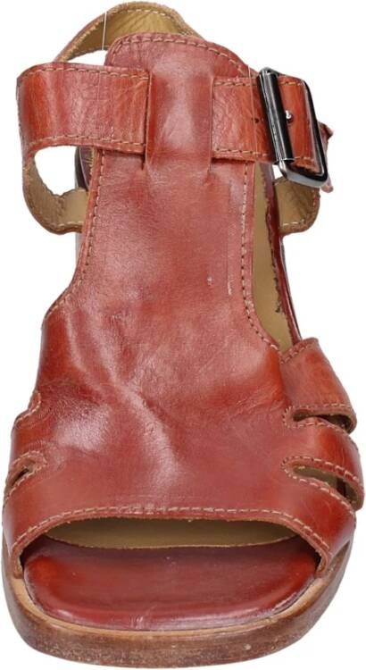 Moma Vintage Leren Sandalen voor Vrouwen Brown Dames