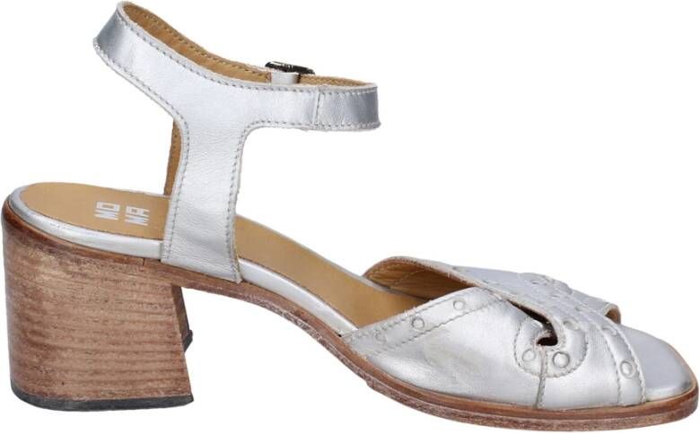 Moma Vintage Leren Sandalen voor Vrouwen Gray Dames
