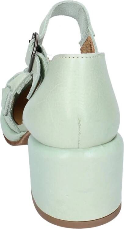 Moma Vintage Leren Sandalen voor Vrouwen Green Dames