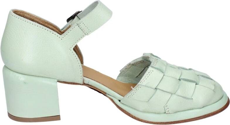 Moma Vintage Leren Sandalen voor Vrouwen Green Dames