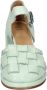 Moma Vintage Leren Sandalen voor Vrouwen Green Dames - Thumbnail 4