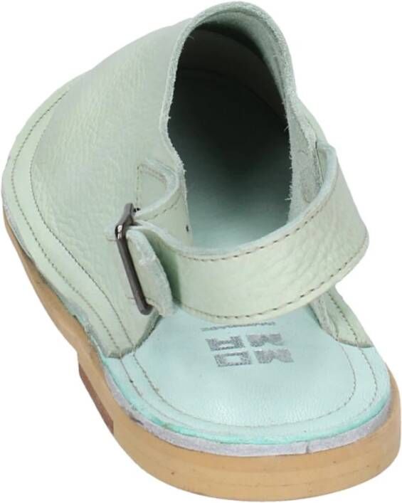 Moma Vintage Leder Sandalen Green Dames