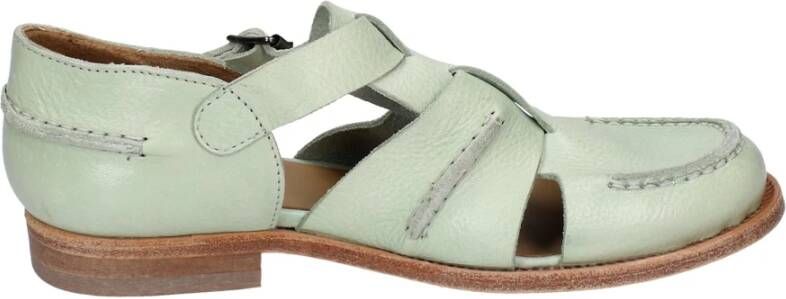 Moma Vintage Leren Sandalen voor Vrouwen Green Dames
