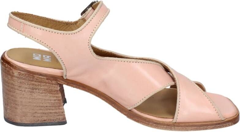 Moma Vintage Leren Sandalen voor Vrouwen Pink Dames