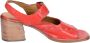Moma Vintage Leren Sandalen voor Vrouwen Red Dames - Thumbnail 3