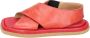 Moma Vintage Leren Sandalen voor Vrouwen Red Dames - Thumbnail 2