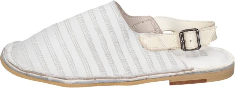 Moma Vintage Leren Sandalen voor Vrouwen White Dames