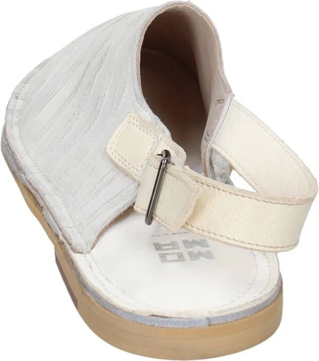 Moma Vintage Leren Sandalen voor Vrouwen White Dames