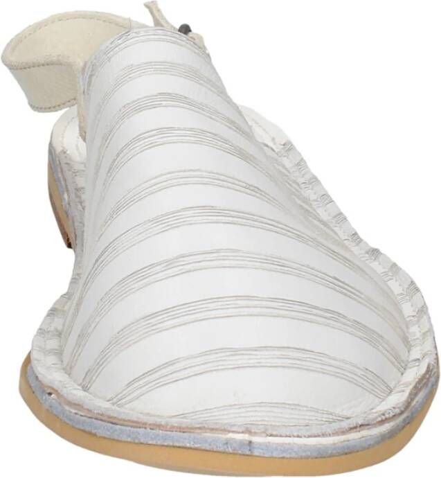 Moma Vintage Leren Sandalen voor Vrouwen White Dames