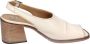 Moma Vintage Lederen High Heel Sandalen White Dames - Thumbnail 3