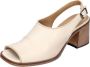 Moma Vintage Lederen High Heel Sandalen White Dames - Thumbnail 5