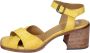 Moma Vintage Leren Sandalen voor Vrouwen Yellow Dames - Thumbnail 2