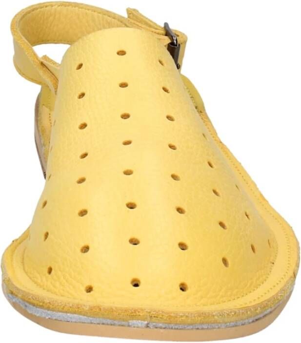 Moma Vintage Leren Sandalen voor Vrouwen Yellow Dames