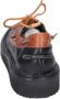 Moma Vintage Leder Sneakers Black Heren - Thumbnail 3
