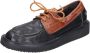 Moma Vintage Leder Sneakers Black Heren - Thumbnail 5