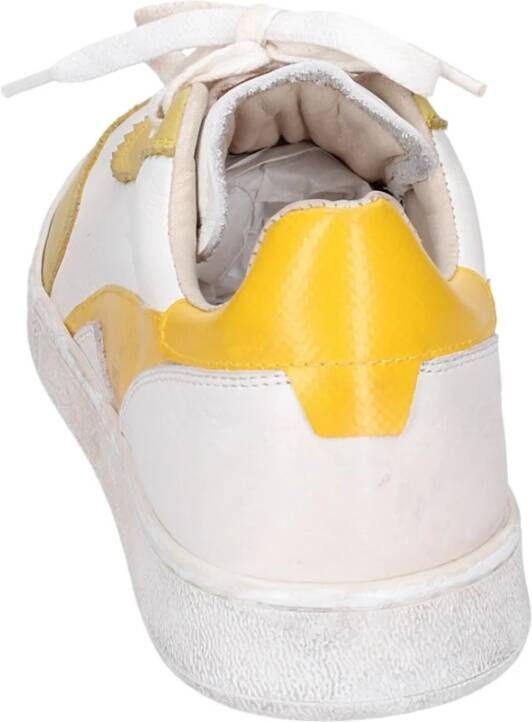 Moma Vintage Leder Sneakers Yellow Dames