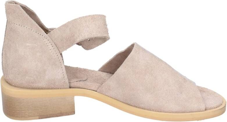 Moma Vintage Suède Dames Sandalen Beige Dames