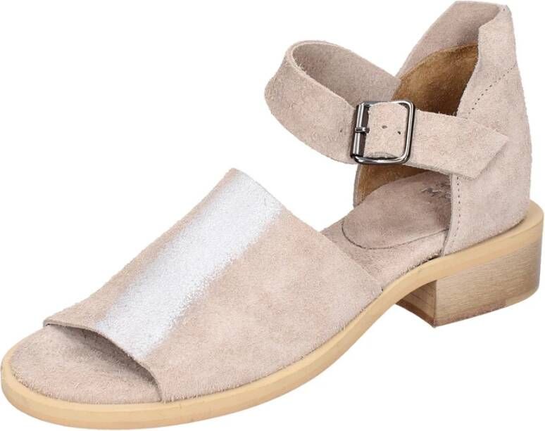 Moma Vintage Suède Dames Sandalen Beige Dames