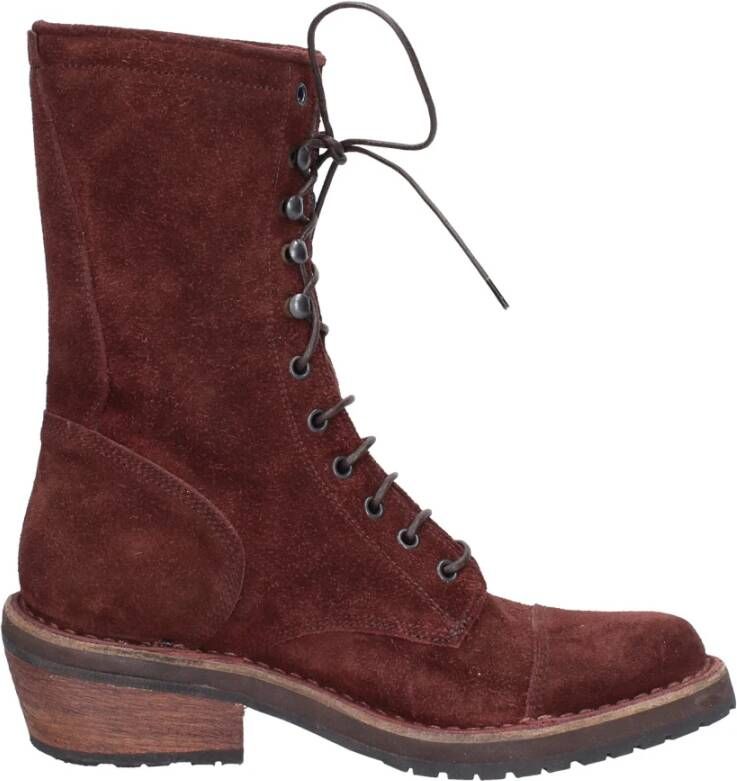 Moma Vintage Suède Dameslaarzen Brown Dames