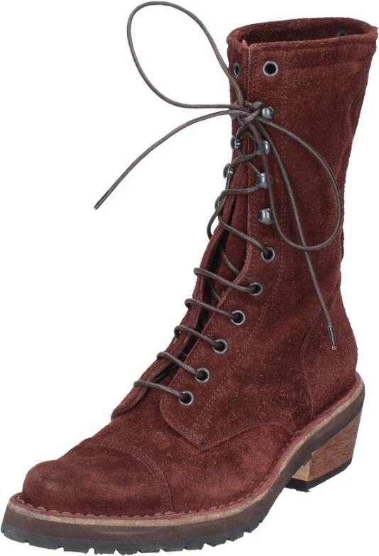 Moma Vintage Suède Dameslaarzen Brown Dames