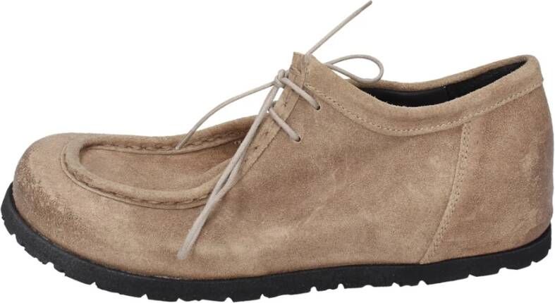 Moma Vintage Suède Enkellaarzen voor Vrouwen Beige Dames