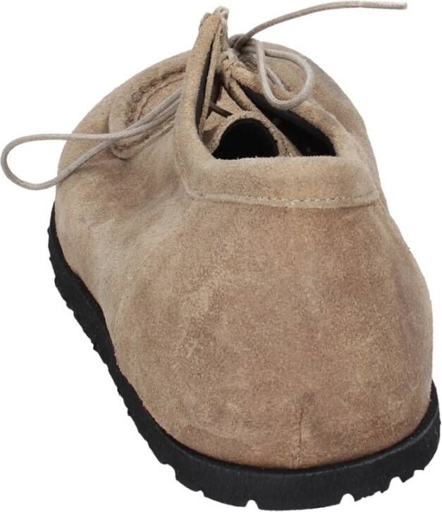 Moma Vintage Suède Enkellaarzen voor Vrouwen Beige Dames
