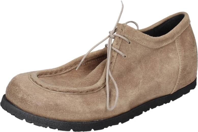 Moma Vintage Suède Enkellaarzen voor Vrouwen Beige Dames