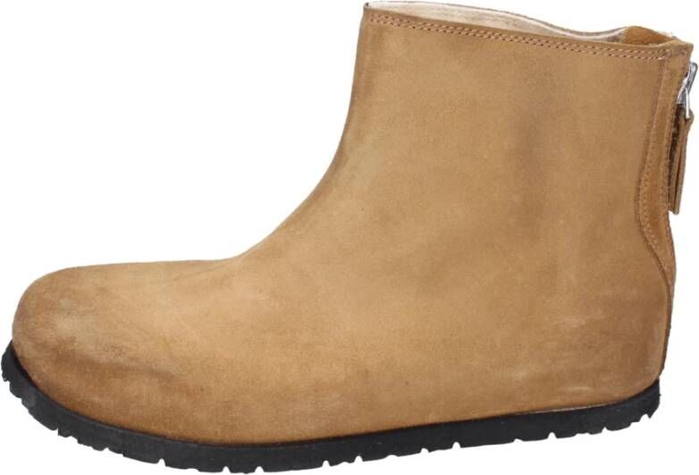 Moma Vintage Suède Enkellaarzen voor vrouwen Brown Dames
