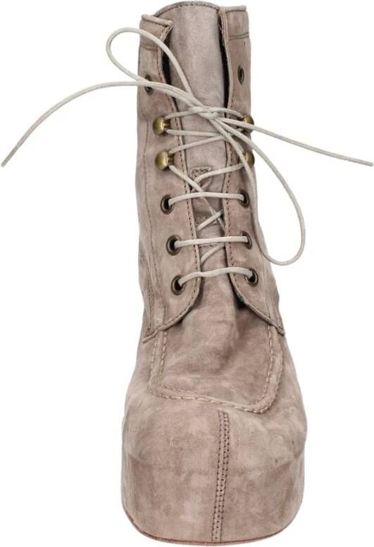 Moma Vintage Suède Enkellaarzen voor vrouwen Gray Dames