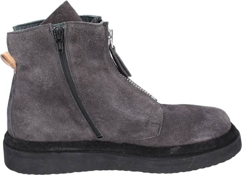 Moma Vintage Suède Enkellaarzen voor vrouwen Gray Dames