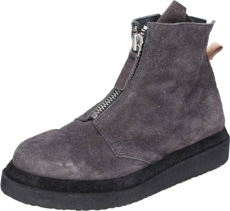 Moma Vintage Suède Enkellaarzen voor vrouwen Gray Dames
