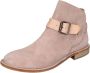 Moma Vintage Suède Enkellaarzen Pink Dames - Thumbnail 5