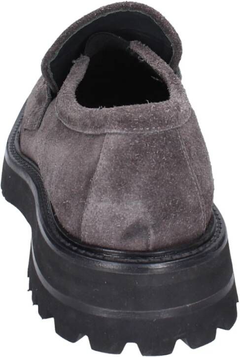 Moma Vintage Suède Loafers voor Mannen Gray Heren