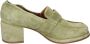 Moma Vintage Suède Loafers voor Vrouwen Green Dames - Thumbnail 3